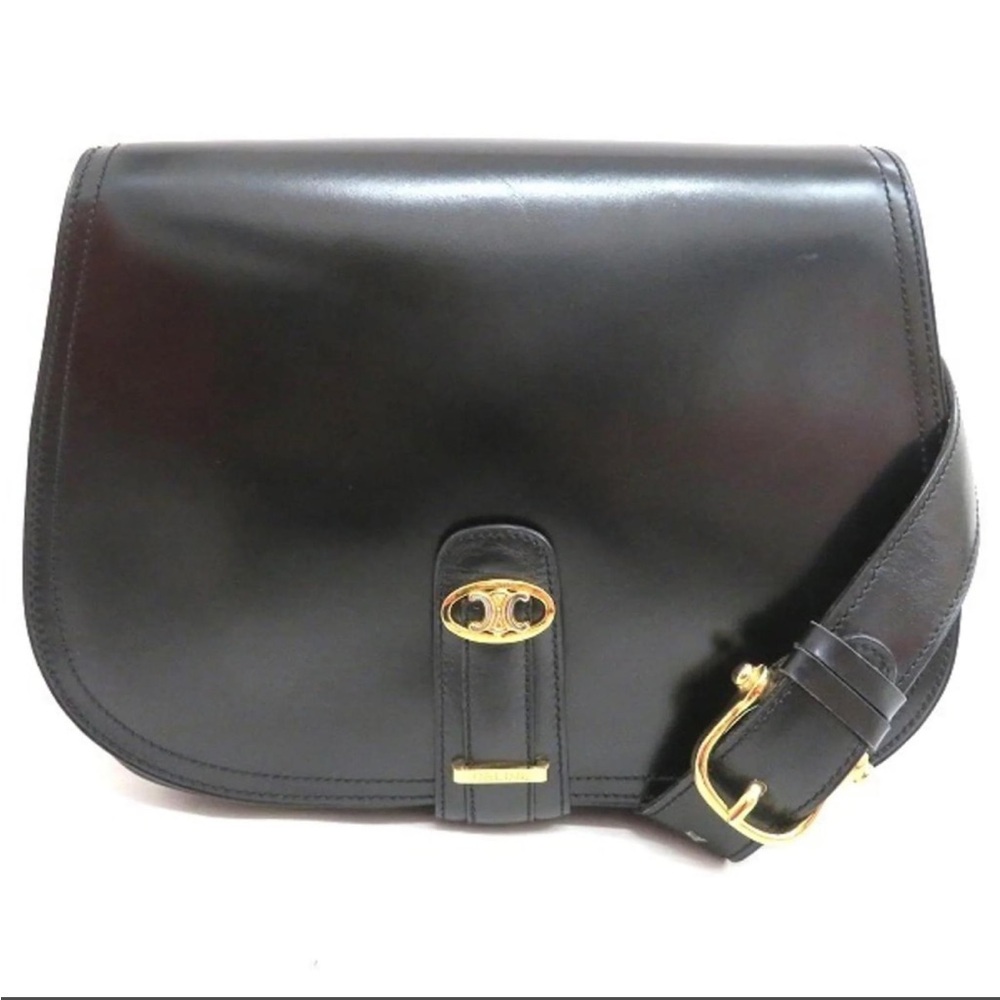 Céline Triomphe shoulder bag black